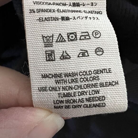 Free People Shirt Womens X-Small Black Ribbed Knit Long Sleeve Scoop Neck Tunic - Picture 4 of 6